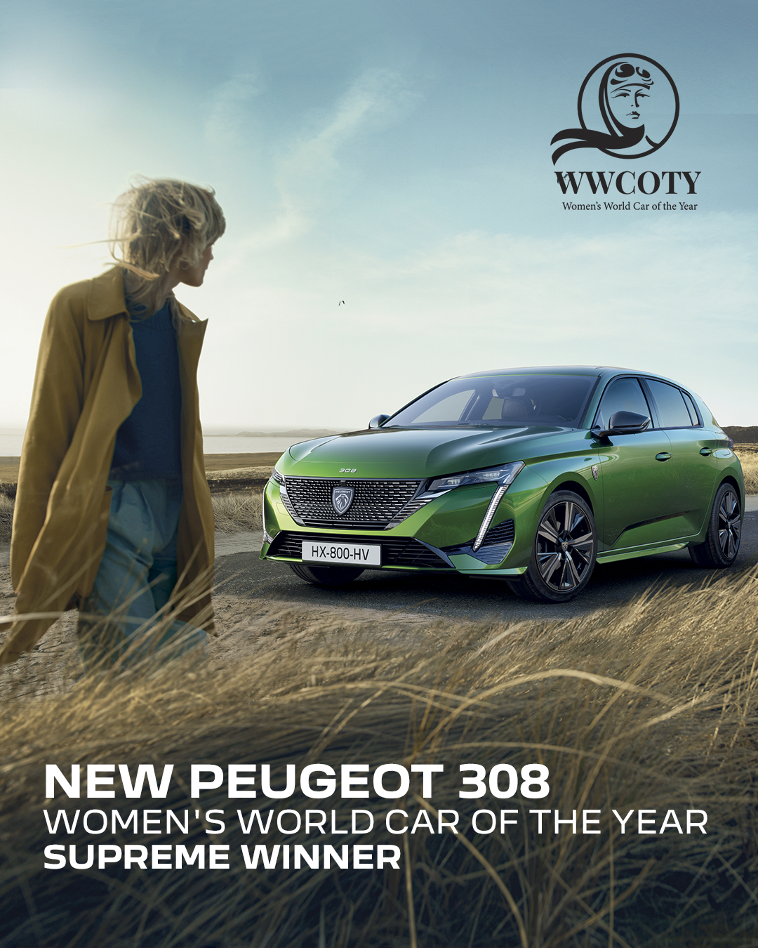 Nuevo Peugeot 308 obtiene el Women’s World Car of the year (WWCOTY) 2022