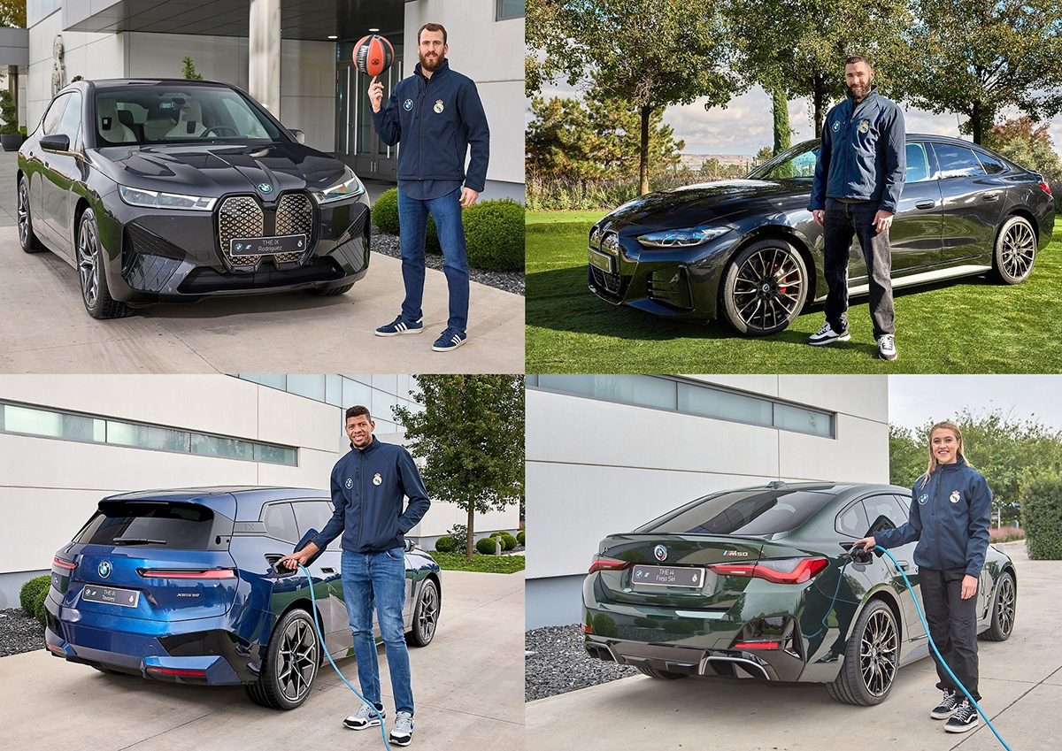 La movilidad del Real Madrid se vuelve 100% eléctrica de la mano de BMW