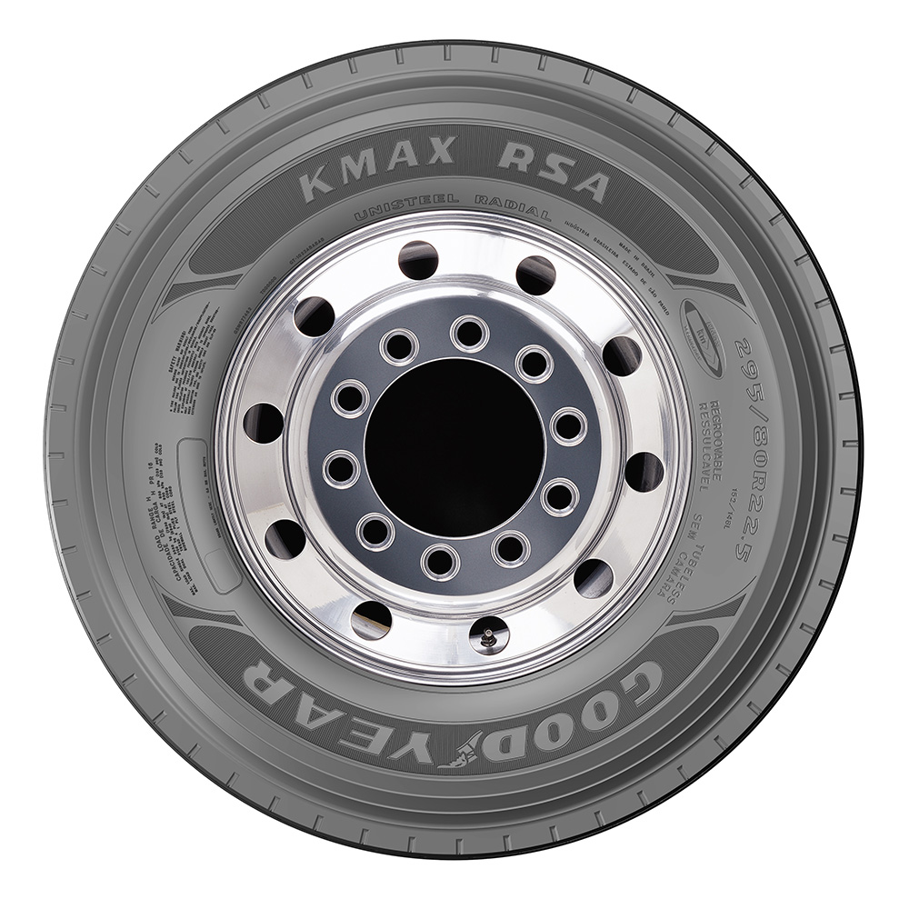 Goodyear presenta la kmax rsa, desarrollado para atender el mercado de trailers
